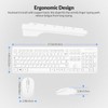 Wireless Keyboard and Mouse Combo - Rii Standard Office PC