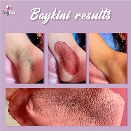 Baykini Cera Española para Depilar con Aroma Argán | Tarro 250 g para Microondas | Cera Depiladora para Piel Sensible y Vello Grueso | Depilación Limpia y Sin Residuos
