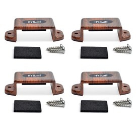 HYS Car Radio Mount, Handheld Radio Mount Compatible for Motorola Baofeng Yaesu Midland, Any Walkie Talkie with Back Clip (4 Pack, Brown)