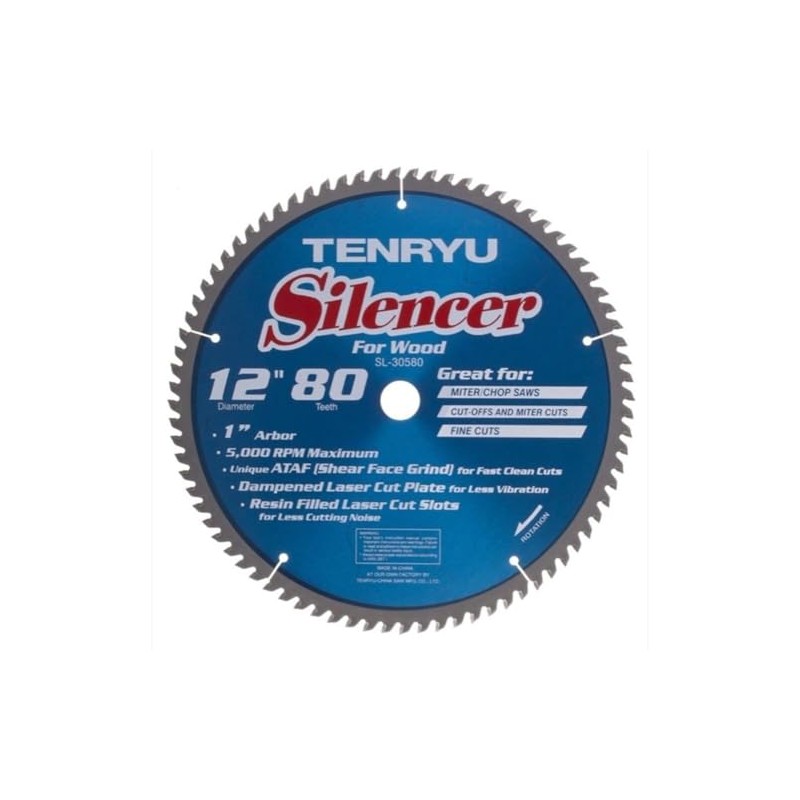 Tenryu 12In X 80T Miter Saw Blade