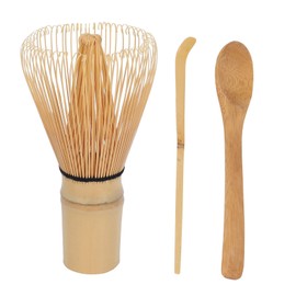 Bzocio Japanese Matcha Tea Set(3 Pcs) - Matcha Bamboo Whisk Tea Spoon,-Tea Ceremony Kit