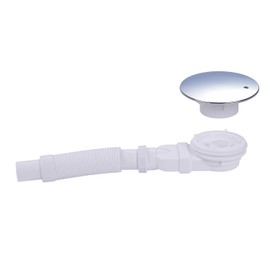 Shower Drain Fitting 90 mm with Odour Trap for Shower Trays, Shower Tray, Drain Set Shower, Chrome