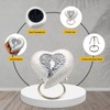 Heart Cremation WHITE Urn for Human Ashes Adult Funeral Decorative