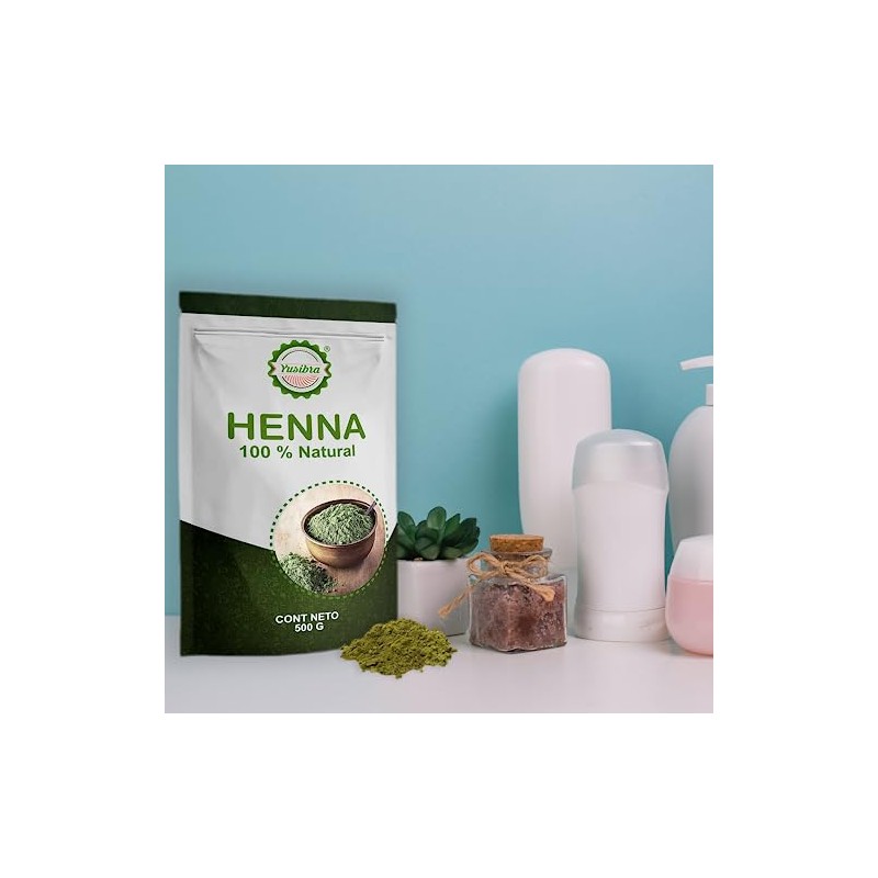 Henna en Polvo 500 Gramos 100% Natural