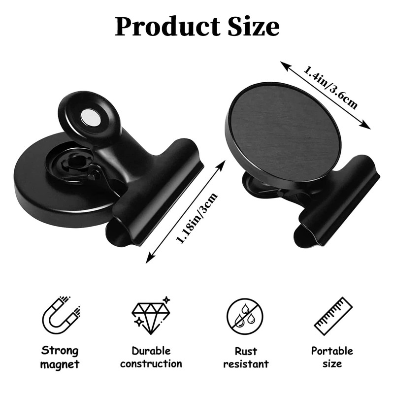 Magnetic Clips, 20PCS Strong Fridge Magnet Hook Clip for Family