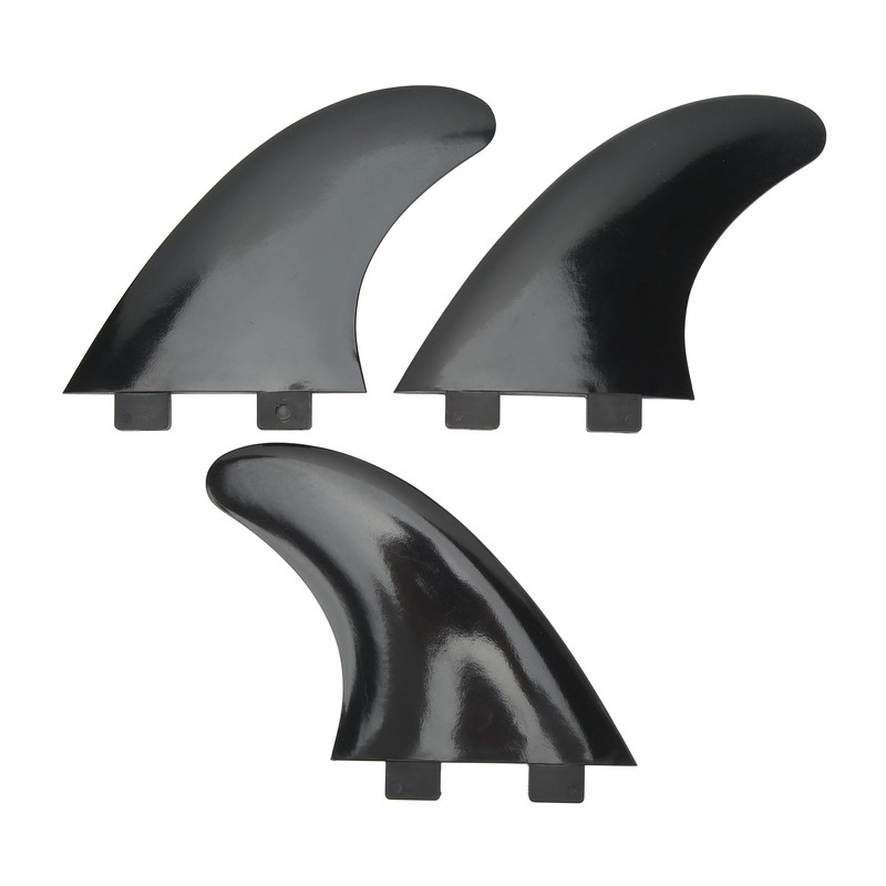 3Pcs Surfboard Fins PVC Quick Release Replacement Tri Fin Set