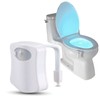 JacobsParts Bathroom Night Light Toilet Bowl Lamp 8 Color LED