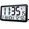 TXL Atomic Wall Clock with Backlight, Battery Operated Digital Wall