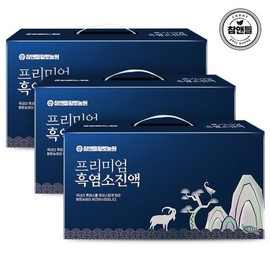 Cham & Deul Hwangto Nongwon 참앤들황토농원 프리미엄 흑염소 진액 70ml X 30포 3박스 Cham & Deul Hwangto Farm Premium Black Goat Essence 70ml X 30 Packs 3 Boxes