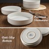 E-far Pasta Bowls Set of 4, 35oz Large Salad Bowl