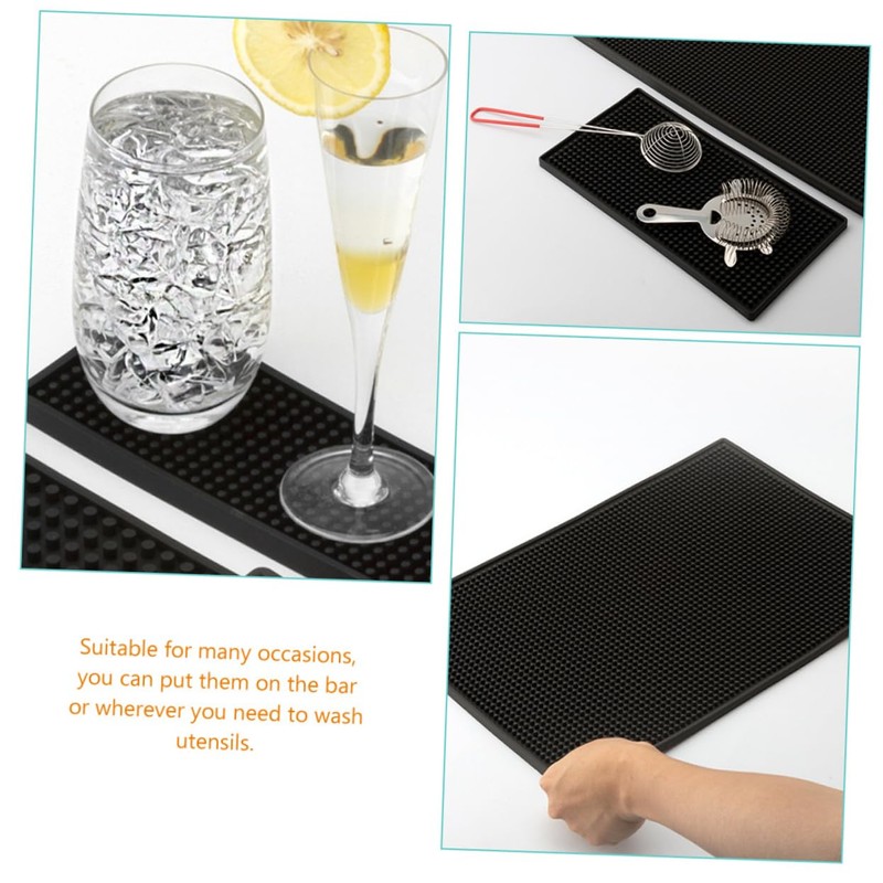 Alipis Barber Station Mats PVC Bar Pad Non-Slip Mat for
