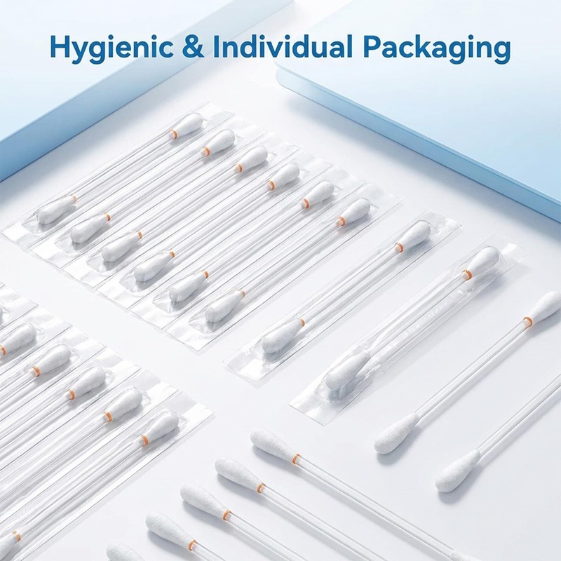 Care Cleansing Swabs,100 Pcs Disposable Saline Solution Swabs