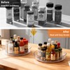 MiraFure 2 Pack Lazy Susan 10 inch Turntable for Spice