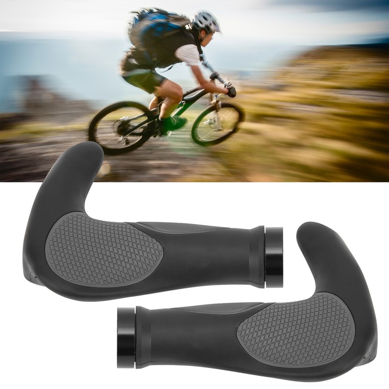 22.2mm Mountain Bicycle Ox Horn Handbar Bilateral Locking Durable Rubber