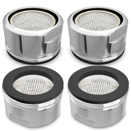 4Pcs Bathroom Faucet Aerator Replacement Set 15/16" 24mm, 2.2 GPM - Leak-Proof & Water-Saving Faucet Aerators, Rust-Resistant Bathroom Sink Aerator Replacement - Kitchen Sink Aerators, Male Connector