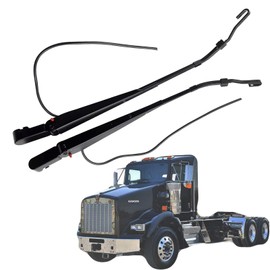 2-Pcs Front Windshield Wiper Arm Pair Kit Compatible with Kenworth T600/T600A/T660/T800, 2006-2012, Front Driver Side and Passenger Side Windshield Wiper Arm Set, Replace#602-5403 602-5404.