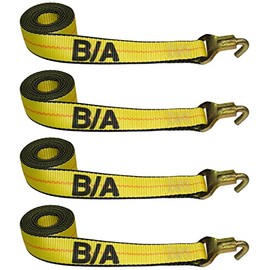 38-JD400 -x4, Set of Four 'Old Style' Quick Pick Tie Down Straps for Wheel Lift, Wrecker, Tow Truck