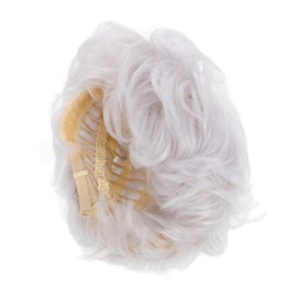 Gatuida Short Wavy Wig for Older Women Natural Looking Synthetic Hair Stylish Youthful Short Hair Design Chic and Elegant Wig for Daily Use for Seniors