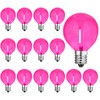 G40 Pink LED Replacement Light Bulbs 1W LED Filament Bulb