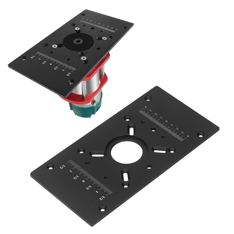 Router Table Insert Plate Aluminum Alloy Lift System Base Board