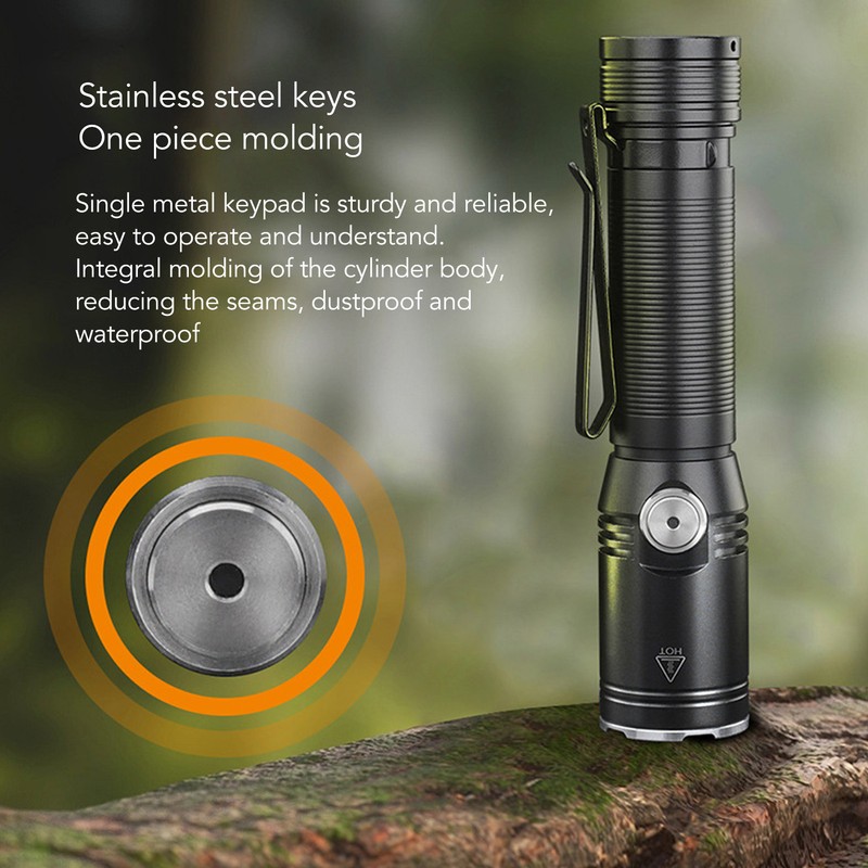 LED Camping Flashlight Professional High Brightness 2050lm USB Rechargeable Portable