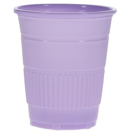 HSB 109253, Disposable Drinking Cups, 5oz, Thick-Walled & High-Gloss Finish, Easy-Grip Embossed, Double-Rolled Lip for Comfort, Lavender, 1000/Pk