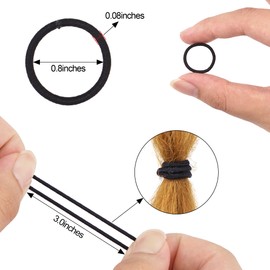 JOYOYO 360 Pcs Baby Hair Ties Elastic Hair Ties for Toddler Girls Small Size Hair Bobbles 2 cm, Black Color Hair Bands Hair Accessories for Baby Girls