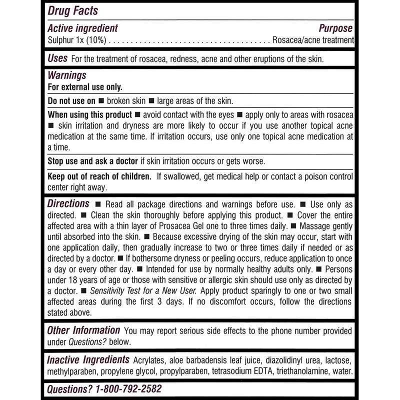 Prosacea Rosacea Treatment Gel, 0.75 Ounce Pack of 5