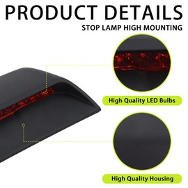 Lqito 3rd Brake Light Rear Center High Mount Stop Light 3rd Lamp Compatible With 2011 2012 2013 2014 2015 Chevy Cruze Replace#96836551