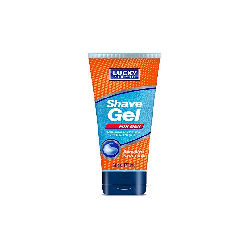 Lucky Super Soft Men's Shave Gel, 5.9 Ounce