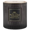 Darsee & David's, Black Sands & Cashmere Ribbed Candle, 10