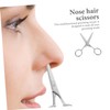 Vaguelly 2pcs Stainless Steel Eyebrow Scissors for Women Compact Grooming