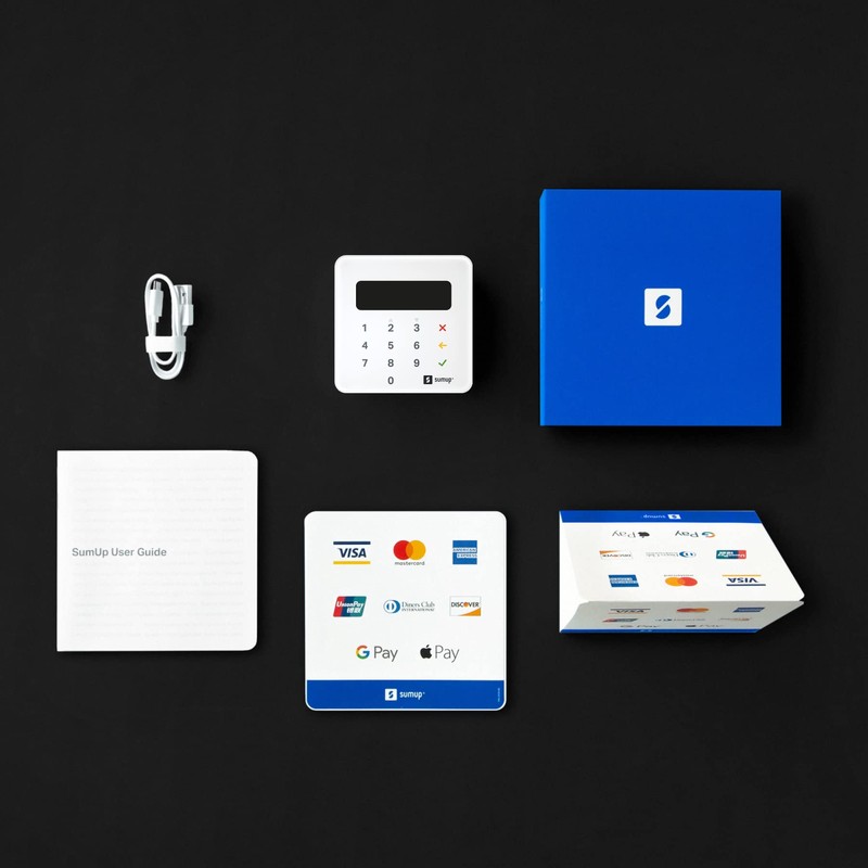 sumup Air mobile card terminal for contactless payments with Credit