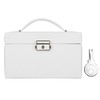 Three Layer Jewelry Storage Box PU Leather Necklace Rings Earrings