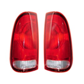 EPIC LIGHTING AMXOE Replacement Rear Brake Taillights Taillamps Pair Compatible for 97 98 99 00 Ford F150 F250 F350 [ F85Z13405CA FO2800117 F85Z13404CA FO2801117 ]