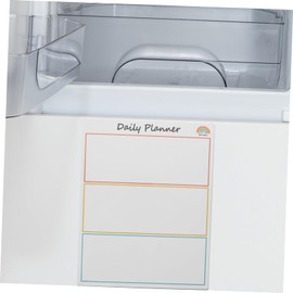 BIUDECO Message Board Magnets Refrigerator Fridge Stickers Calendars Memo Reminder Grocery List Magnet Writing Board Sticker Reminder Plan Magnet Memorandum White Shopping Resin Groceries