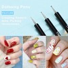 TEOYALL Nail Art Brushes, Nail Design Painting Brushes Builder Gel