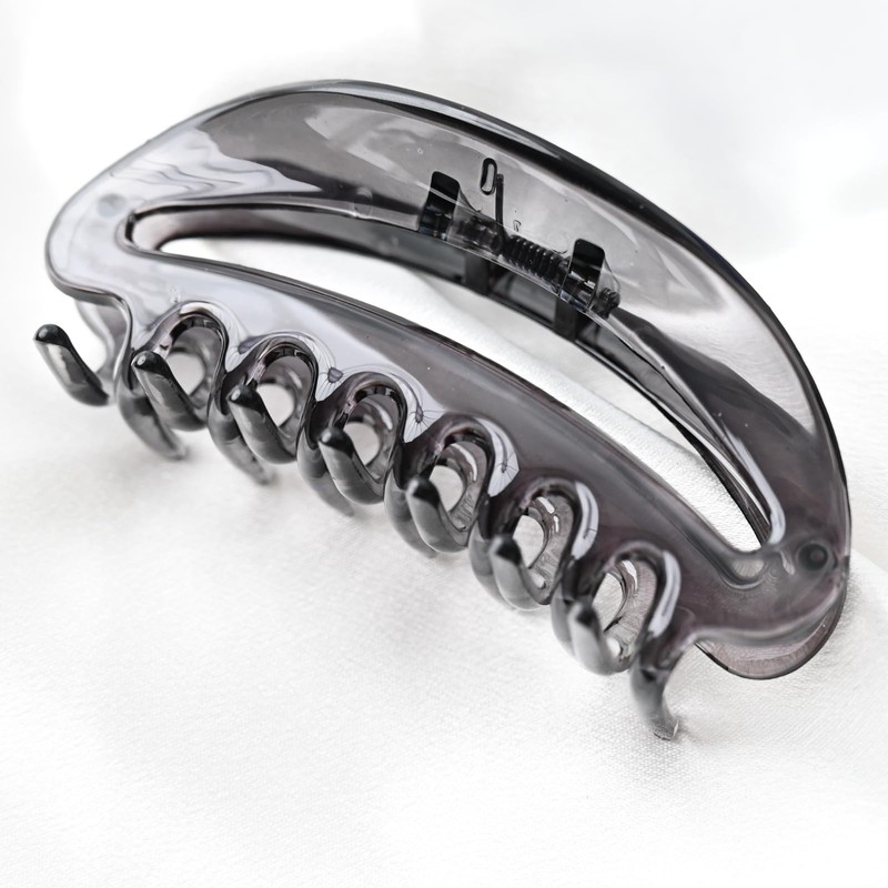 Prettyou 3.9 Inches Plastic Flower Claws Crystal Banana Hair Clip