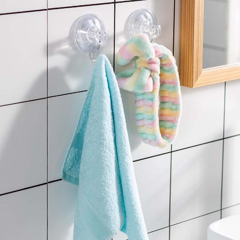 DecorDwell Suction Hooks, No Drill Vacuum Suction Hooks, Reusable Plastic