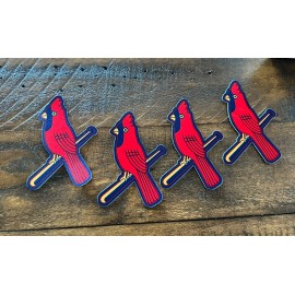 (LOT OF 4) Vintage St. Louis Cardinals Patch 3in Iron On Ready Jersey Hat Jacket