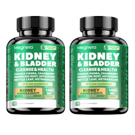MEGNETA Kidney and Bladder Support Supplement with Cranberry, Astragalus, Nettle Leaf, Artichoke(120 Capsules)