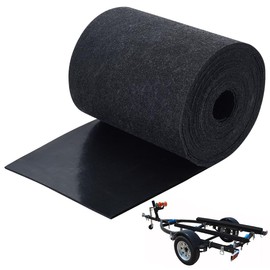 BENECREAT 8mx20cm Gray Boat Trailer Bunk Carpet, PVC Speaker Box Carpet Dust Proof for Home, Auto, Boat, Marine, Truck & Car Trunk Liner, 3mm Thick