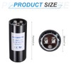 sourcing map CD60 Capacitor 88-108 UF/Mfd, 330 VAC CD60 Run