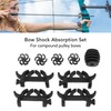 Rubber Shock Absorption Set Bow String Piece Dampening Stabilizer for