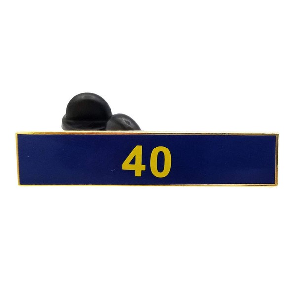 The Pin People 40 Years of Service Blue Citation Bar
