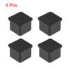 sourcing map Rubber Furniture Caps 25mm x 25mm Square Shaped