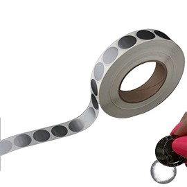 My Scratch Offs 2500 roll 1 inch Silver Round Scratch Off Sticker Labels for DIY Make Your Own Lottery Raffle Ticket Games Gender Reveal Baby Shower Bridal