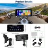 CAMECHO Motorcycle Carplay and Android Car, IP67 Waterproof Portable Car
