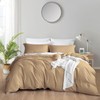 Taupe Duvet Cover Oversized King Plus 128x120 - 3 Piece