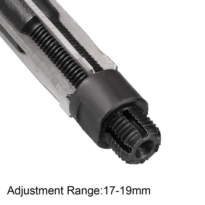 sourcing map Adjustable Hand Reamer 17-19mm High Speed Steel H8